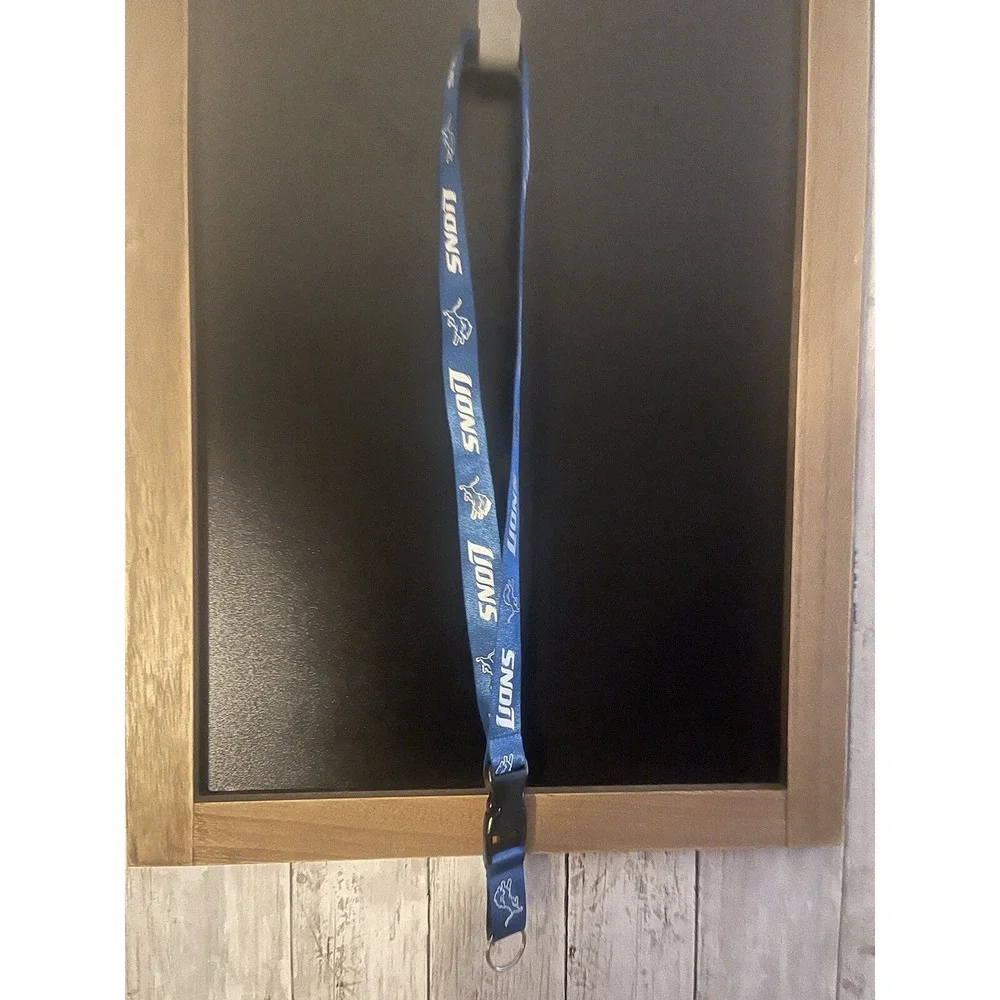 Detroit Lions NFL Blue Lanyard